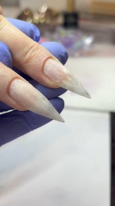 pink glitter fade stiletto #nails #stilettonails | Sarah's Nail Secrets