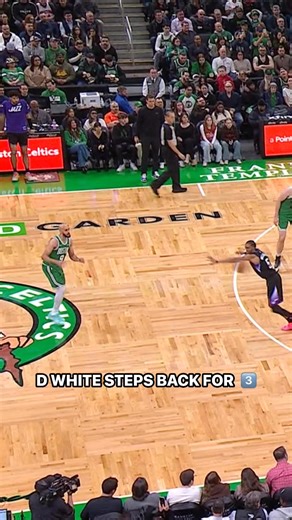 Derrick White creates space and nails the stepback 3 with precision 🎯 UTA-BOS | NBA League Pass 📲 | NBA