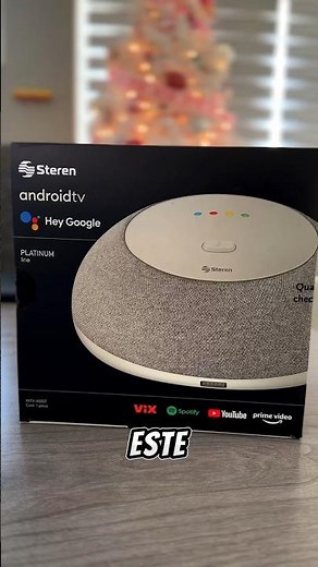 Bocina inteligente Google Assistant y Sistema Android TV Box 4K#steren #androidtvbox #androidtv