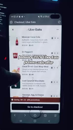 January 2026 Uber Eats promo code offer #ubereats #foodiesoftiktok #foryou