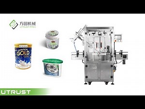 Plastic lid snap capper capping machine for tin can/paper can/plastic container