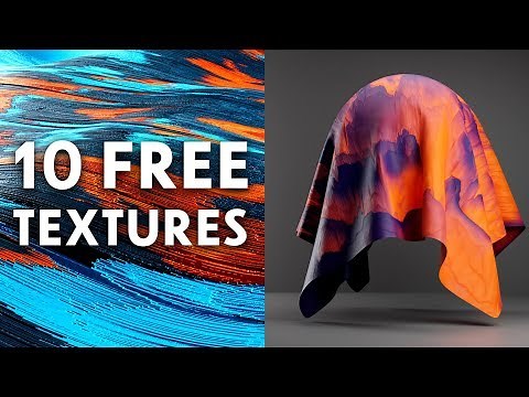 Blender - 10 Free Paint Abstract Textures (Blender 2.8)