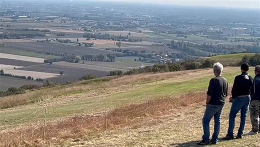 Nelle sapienti mani di G.Verlato , in arte S-ciantiso, anche un manico di scopa come il Termik XL, atterra con grazia e rulla sul pratone di Levantera. | Levantera Slope - Rc glider soaring