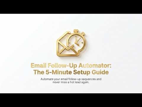 Automate Email Follow-Ups in Google Sheets (No Coding CRM)