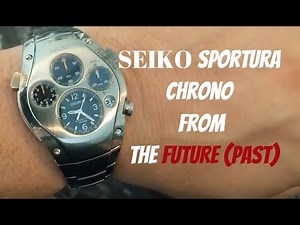 Seiko Sportura SLQ007 kinetic Chronograph from the future review