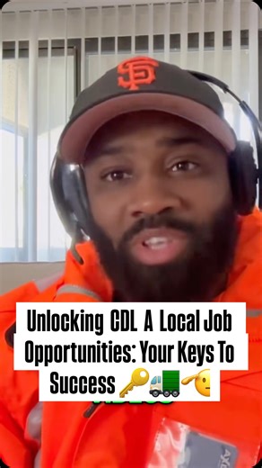 Derek Williams on Instagram: "Unlocking CDL A Local Job Opportunities: Your Keys To Success #trucking #cdl #fyp #viral #trucker"
