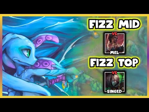 2 Absolute Popoff Fizz Games back To Back | Fizz Mid vs Mel, Fizz Top vs singed 15.23