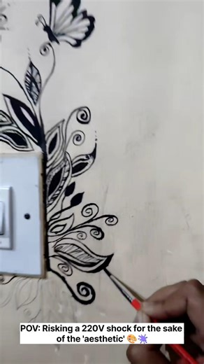It’s not a switch, it’s a Masterpiece now 🧐#memes#designpainting #viral#roompainting #youtubeshorts