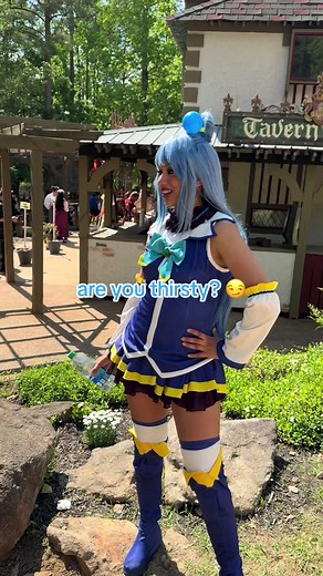 Aqua gets Kazuma wet 🥵🥵 #konosuba #konosubarashiisekai #anime #cosplay #renfaire #aquacosplay @Taliverse Cosplay