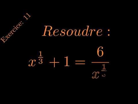 Résolution d'une équation (exercice 11 )