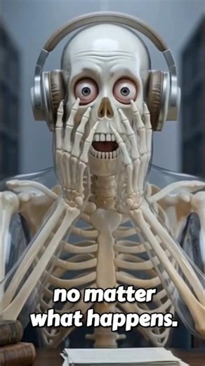 Skeleton Silent Library Survival | @drbone #short #shorts