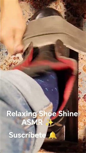 Relaxing Shoe Shine ASMR ✨👞#ASMR #Relaxing #ShoeShine #Satisfying #Calm