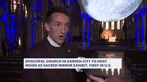 Massive moon sculpture brings art, science and spirituality to Garden City cathedral