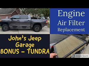 How to Replace an Engine Air Filter on a Toyota Tundra