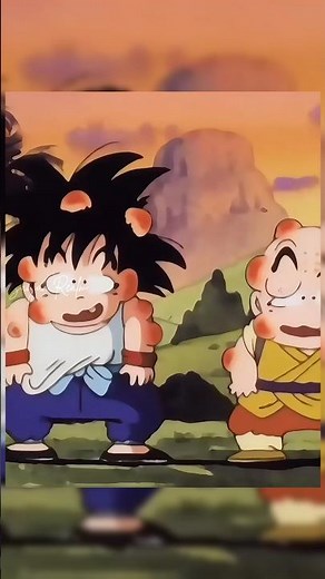Goku and Krillin learn to dodge #goku #dragonball