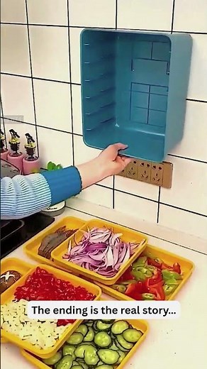 🥦6 Layer Wall Mounted Vegetable Storage Rack|Space Saving Kitchen Wall Organizer#3749‪@sovorsgadget‬