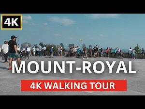 Walking to Montreal’s Most Famous View | Mount Royal 4K HDR Tour