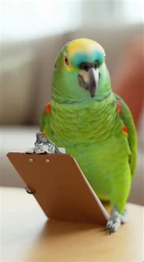 Parrot Interviewer Finds Perfect Employee (It's a Cat) 😂 #shorts #viral