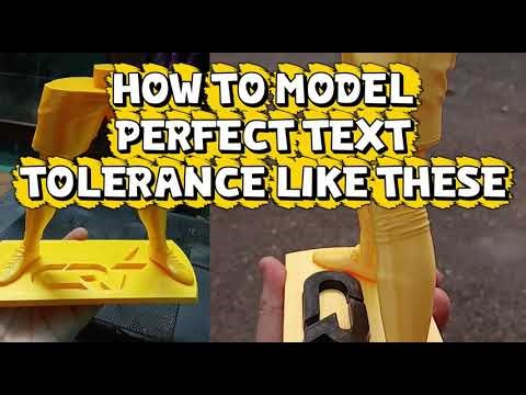 How To Make Perfect 3D print Tolerance For Text in Blender