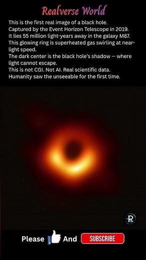 The First Real Image of a Black Hole Explained (M87*) #universe #astronomy #space #spaceexploration