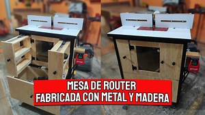2.7K views · 21 reactions | Video de la fabricacion de una mesa para router | De Metal y Madera | Facebook