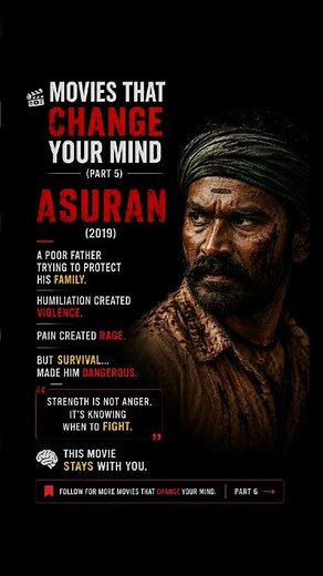 Movies That Change Your Mind (Part 5) 🧠 | ASURAN (2019) 🔥 #shorts #movie #asuran