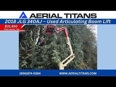2018 JLG 340AJ Articulating Boom Lift For Sale | 40 ft Working Height