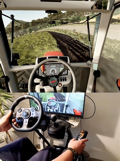 SAME Fortis 190 + Lemken plow Steering Wheel Thrustmaster Farmstick #dkgc #farming #fs25 #logitech