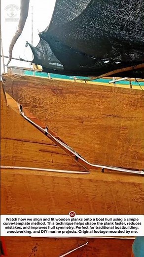 Fast Boat Hull Planking Hack! Perfect Curve Fit in Seconds 🔥
