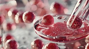 A highresolution animation of stem cells being harvested from a donor and prepared for transplantation showing their versatility and adaptability.