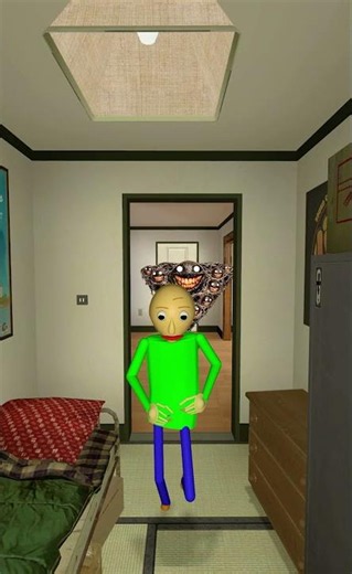 When Horror Pou Finally Catches Baldi in Apartments