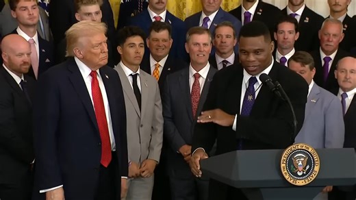 'He put me on the spot!': Herschel Walker sasses Trump to his face for making him give unnecessary speech at the White House
