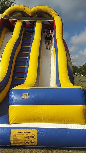 24FT Inflatable Slide Thrills: Watch the Fun in Action!