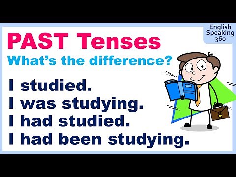 Let's compare PAST VERB TENSES in ENGLISH Simple / Progressive / Perfect / Perfect Progressive