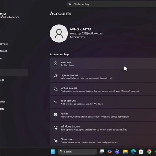 How to change user profile photo in windows 11?