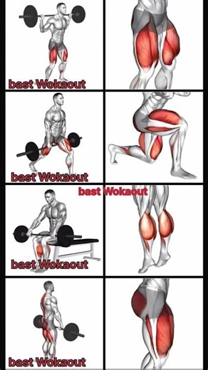 Best Leg Workout🔥Powerful Quads, Glutes & Calves Training 💪#sports #motivation #strongabs #legday
