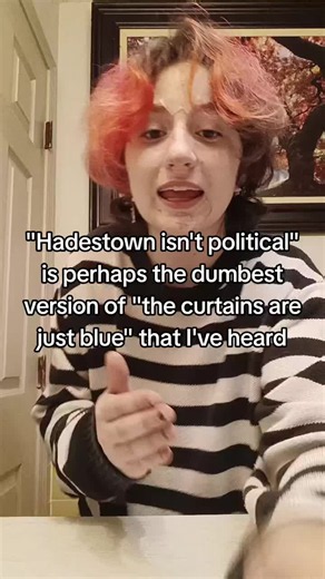 #hadestown #hadestownmusical #musicals #artispolitical #politicalart | the curtains are just blue