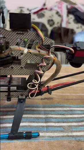 Rc Helicopter.|New tail push rod.|Close up look.|#shorts