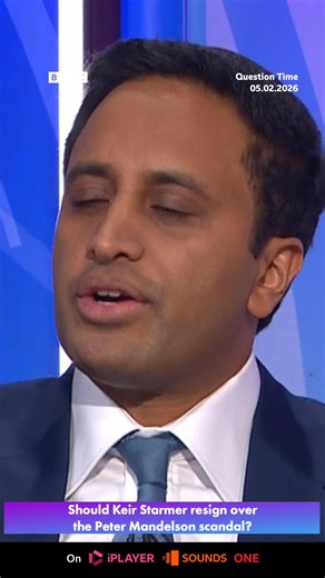 “Should Keir Starmer resign over the Peter Mandelson scandal?” Watch what the Question Time panel said on this audience question Catch up with the whole of this week’s #bbcqt from Dorking, on BBC Sounds and iPlayer now: bbc.co.uk/programmes/m002qx01 | BBC Question Time