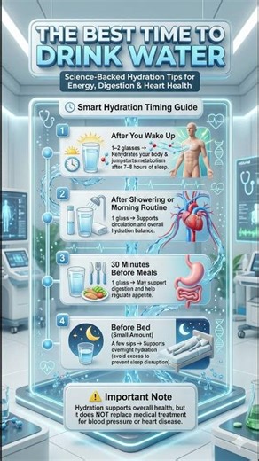 Science-Backed Hydration Tips for Energy, Digestion & Heart Health #shorts