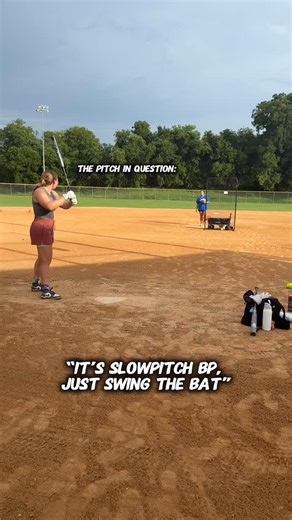 She’s doing her best. Please say nice things to Karina 🫶🏼🩶🫏 #usssaslowpitch #slowpitch #slowpitchsoftball #softball | Sarah Helen Davis
