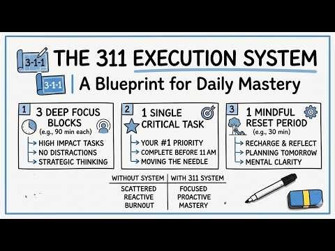 The 311 Execution System: A Blueprint for Daily Mastery