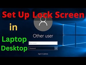 How to Set Up Lock Screen in Laptop /Desktop/PC | How to Set Password on Computer Desktop or Laptop