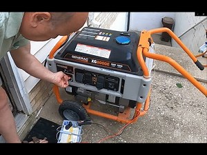 Emergency ⚡️Generac generator⚡️ & transfer switch for key home circuits DIY budget in a disaster
