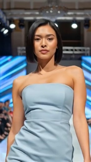 Model in Cerulean Color dress! #fashion #lifeisbutadream #catwalk #beauty #catwalkqueen #colors #hex