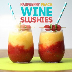 2.9K views · 18 reactions | Raspberry Peach Wine Slushies Are the...