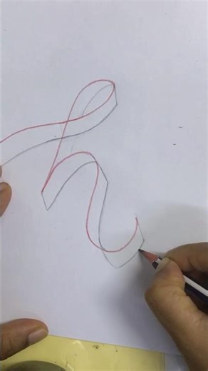 3D Letter Writing Technique for beginners #handwriting #art