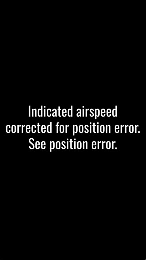 CALIBRATED AIRSPEED CAS
