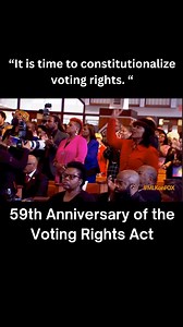On this 59th anniversary of the 1965 Voting Rights Act, I reflect on the sacrifices made by fearless leaders like my father, John Lewis, Amelia Boynton Robinson, and many others. Their courage and impact are still felt today. We must honor their legacies by protecting and constitutionalizing voting rights. In our current political climate, it’s crucial that we ensure everyone who can vote has the right to do so. Let’s rise to this challenge and uphold their legacy. #VotingRightsAct #Vote | Be A 