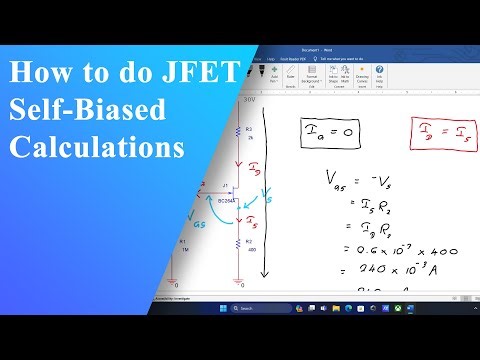 JFET Self-Bias Circuit Tutorial: Easy Calculation Techniques